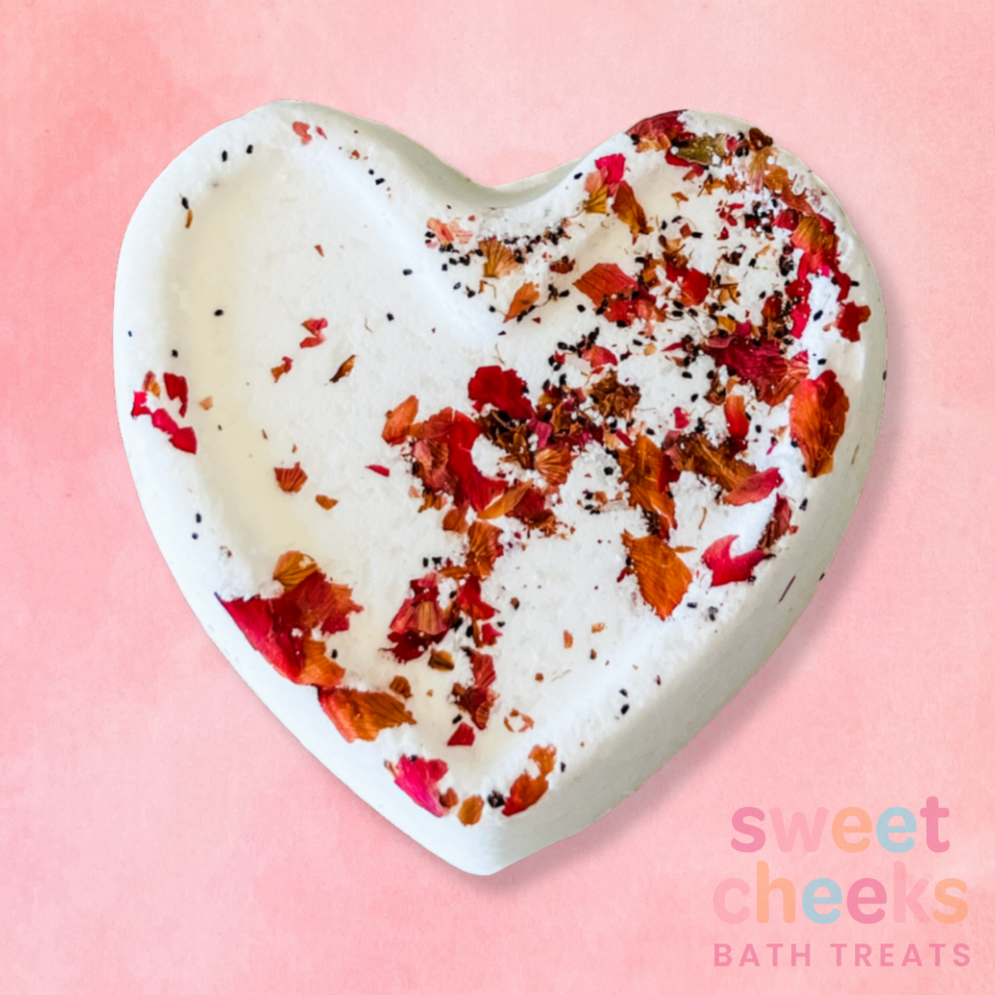Rosewater Lemonade Large Heart Bath Bomb