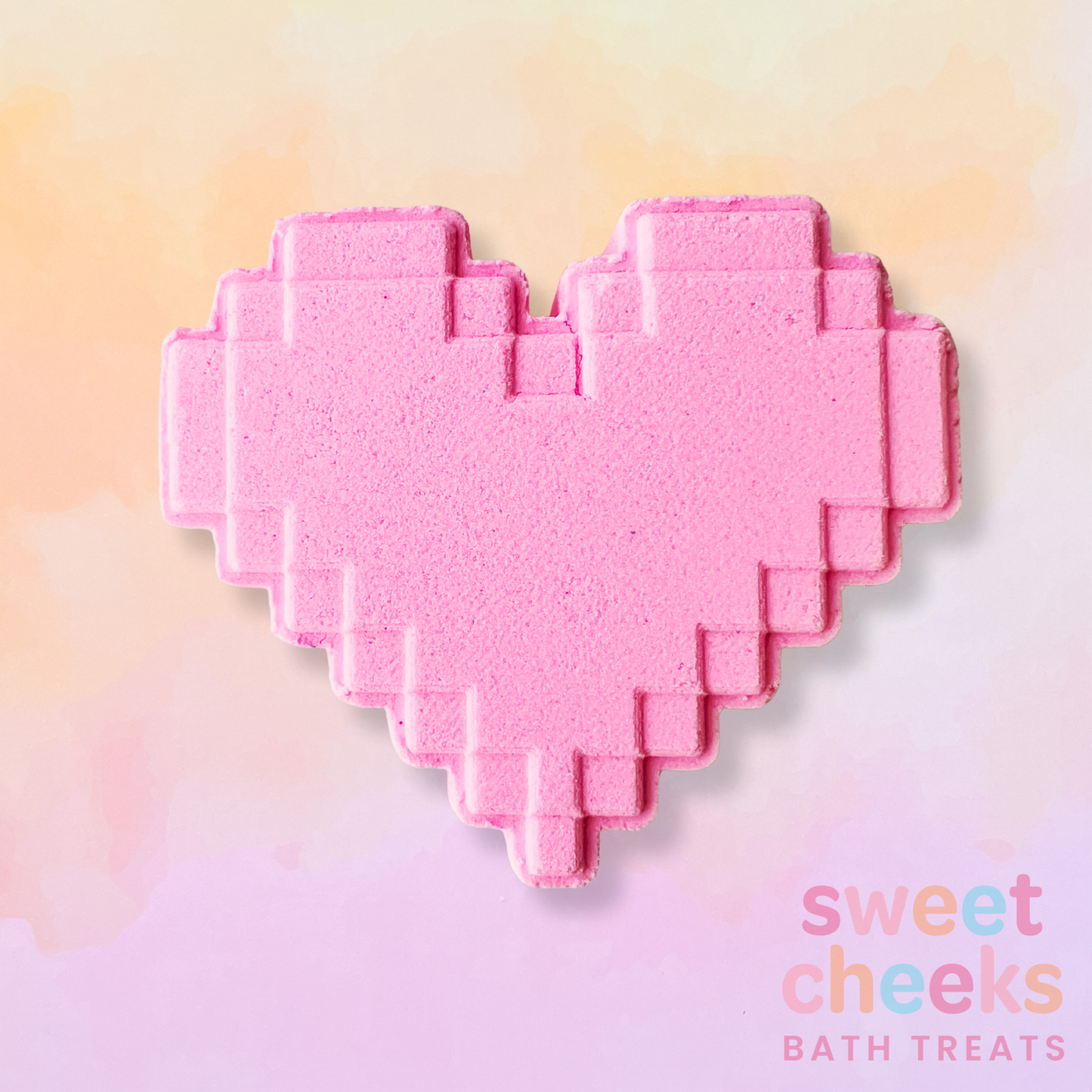 Pixel Heart Bath Bomb