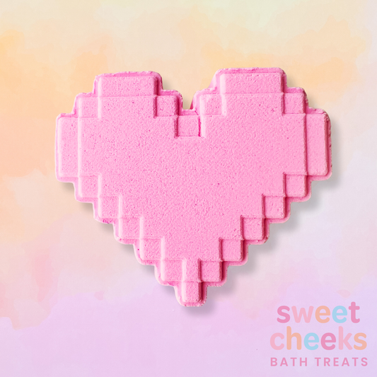 Pixel Heart Bath Bomb