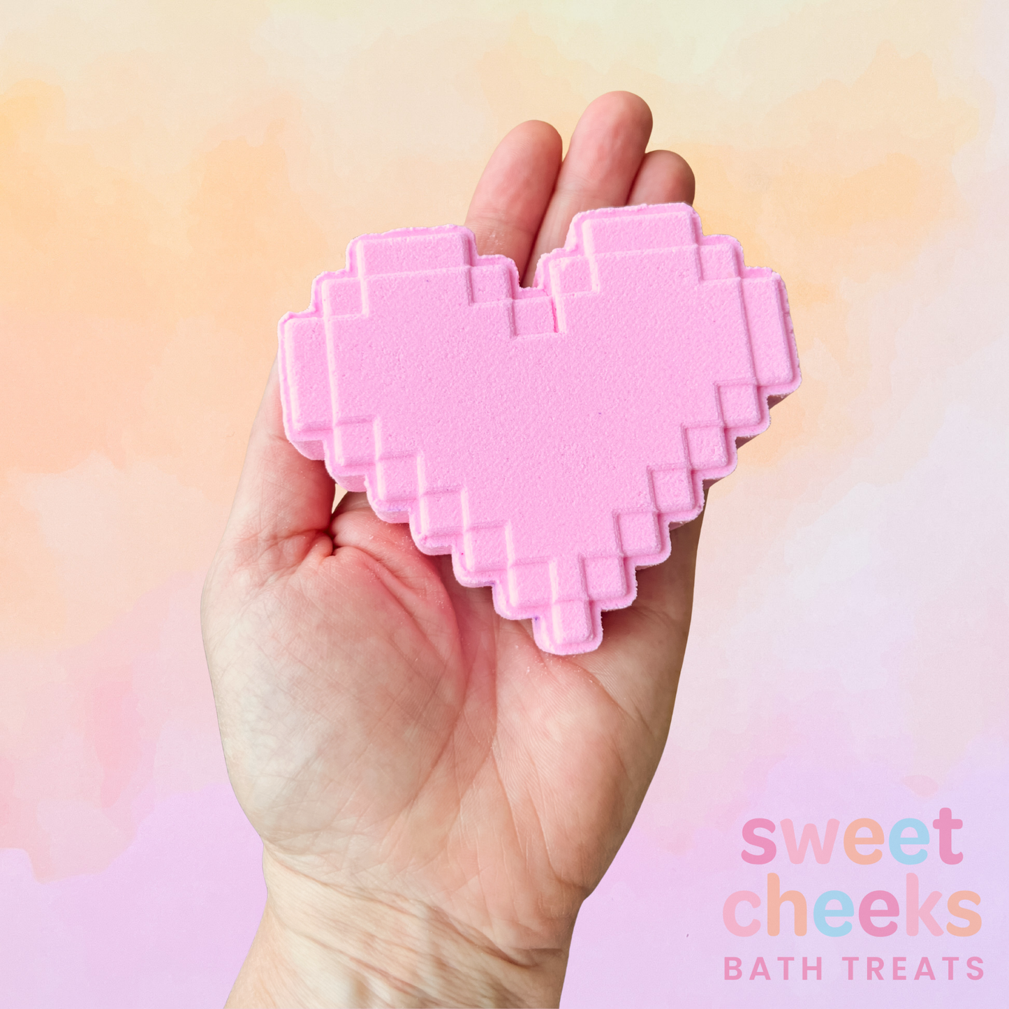Pixel Heart Bath Bomb