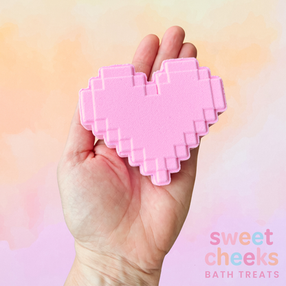 Pixel Heart Bath Bomb